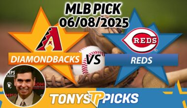 Arizona Diamondbacks vs. Cincinnati Reds Pick 6/8/25 MLB Pick Prediction