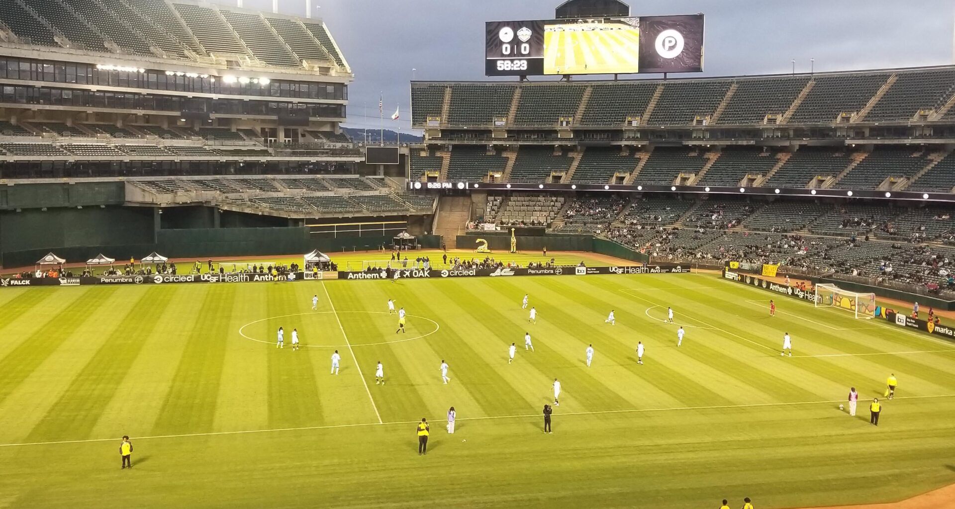 Great to be back at the Coliseum. I still think the A's should be playing here and have no clue how they're in a better spot in Sac.