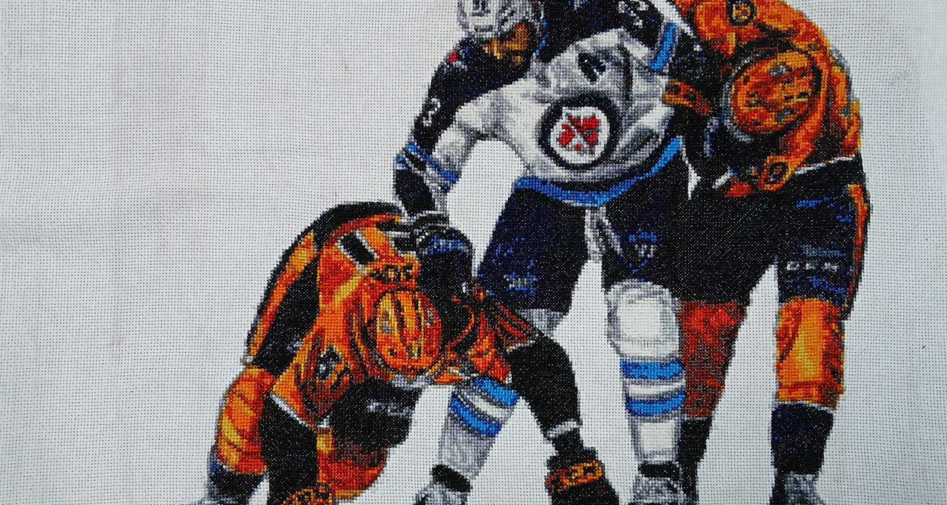 My wife cross stitched me Buff!