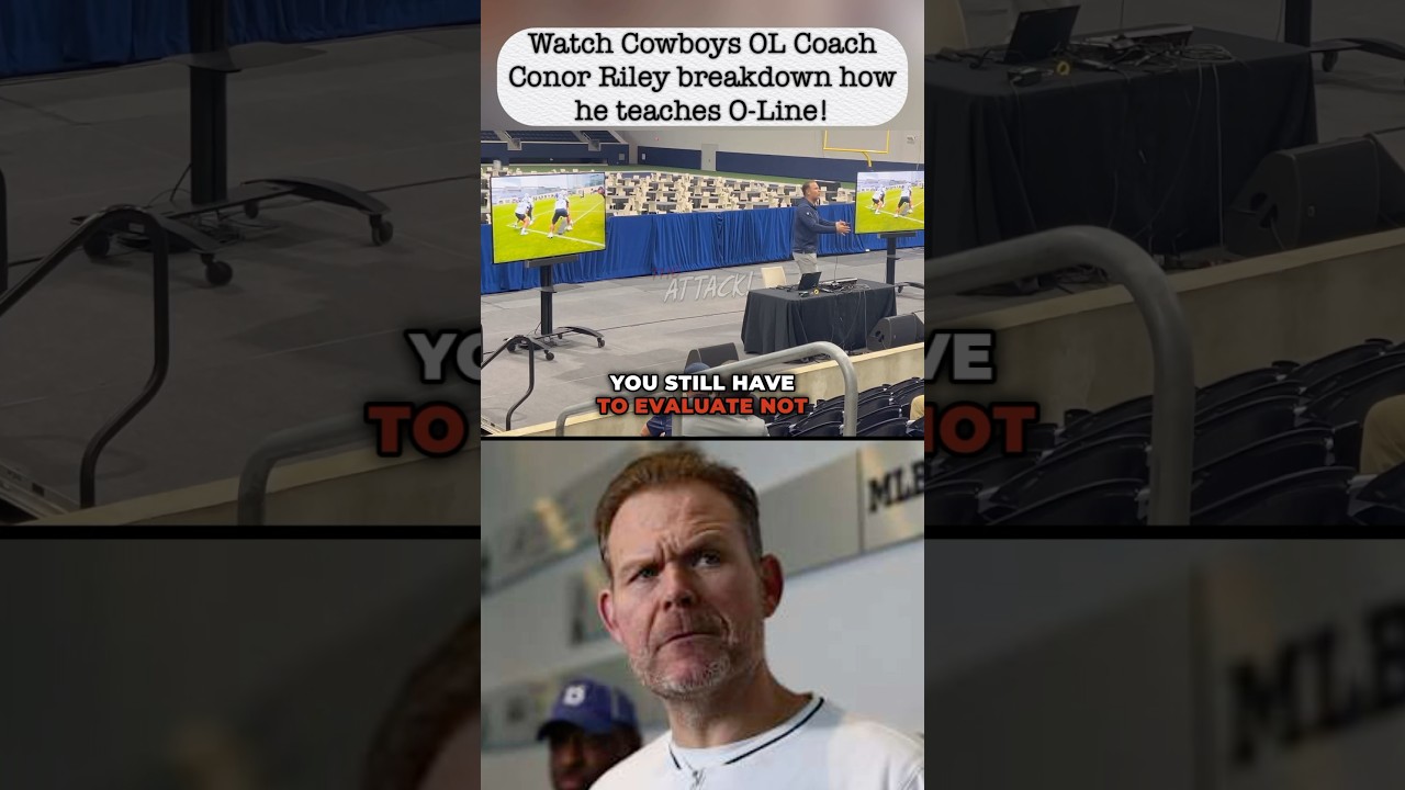 #Cowboys *MUST WATCH* OL Coach Conor Riley on coaching O-Line! #dallascowboys #attackoncowboys