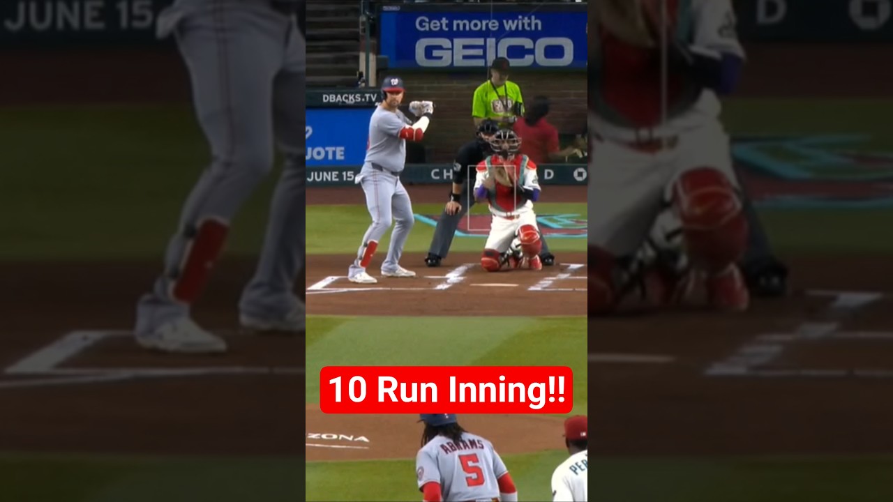🚨 The Washington Nationals scored 10 runs in the first against the DBacks, as they win 11-7!! #mlb