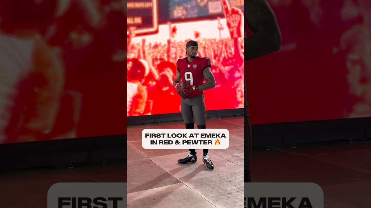 Year 1️⃣ for 9️⃣ coming 🔜 #firstlook #jersey #reveal #behindthescenes #emekaegbuka #buccaneers #nfl