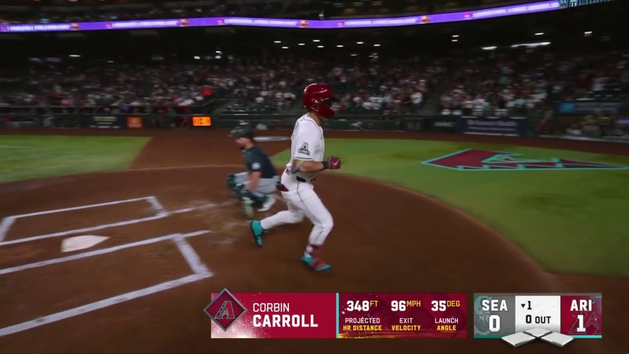 👋 HOME RUN Corbin Carroll | Seattle Mariners 0-1 Arizona Diamondbacks | MLB 2025