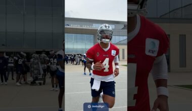 let’s go (mini)campin’ 🤠 ​⁠| ​⁠@invisalign #DallasCowboys #NFL #DakPrescott #minicamp