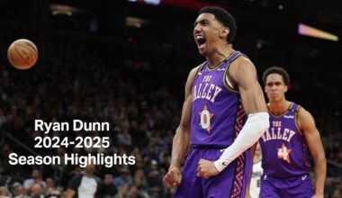 Ryan Dunn 2024-2025 Season Highlights and Best Plays | Phoenix Suns