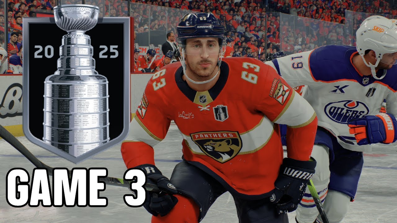 Stanley Cup Final Game 3 - Edmonton Oilers vs Florida Panthers Full Game Highlights - NHL 25 Sim