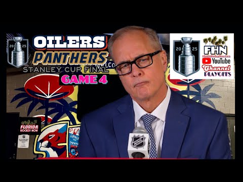 PAUL MAURICE, Game 4 Stanley Cup Final: Edmonton Beats Florida Panthers in OT, Series Tied