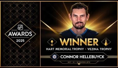 HELLEBUYCK wins Vezina AND Hart Trophy