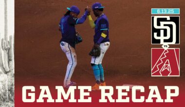 Padres vs. D-backs Game Highlights (6/13/25) | MLB Highlights | Arizona Diamondbacks