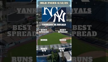 New York Yankees vs. Kansas City Royals Prediction,/6/12/25 | MLB Picks Today, | MLB Predictions