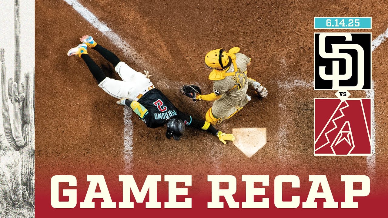 Padres vs. D-backs Game Highlights (6/14/25) | MLB Highlights | Arizona Diamondbacks