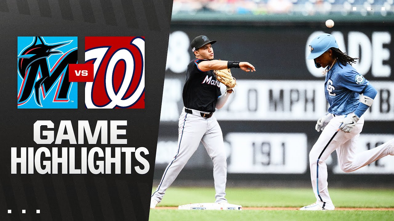 Marlins vs. Nationals Game Highlights (6/14/25) | MLB Highlights