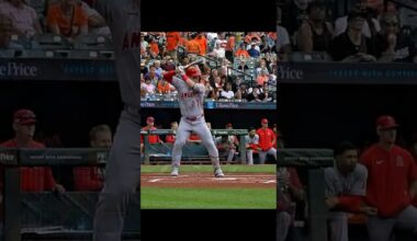 Mike Trout goes yard in the 1st! 🚀#miketrout #losangeles #angels #baseball #sportsxscape