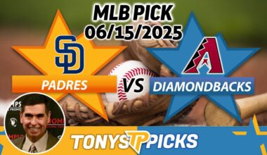 San Diego Padres vs. Arizona Diamondbacks Pick 6/15/25 MLB Pick Prediction