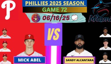 Philadelphia Phillies @ Miami Marlins LIVE PLAY-BY-PLAY (06-16-25) #phillies #marlins