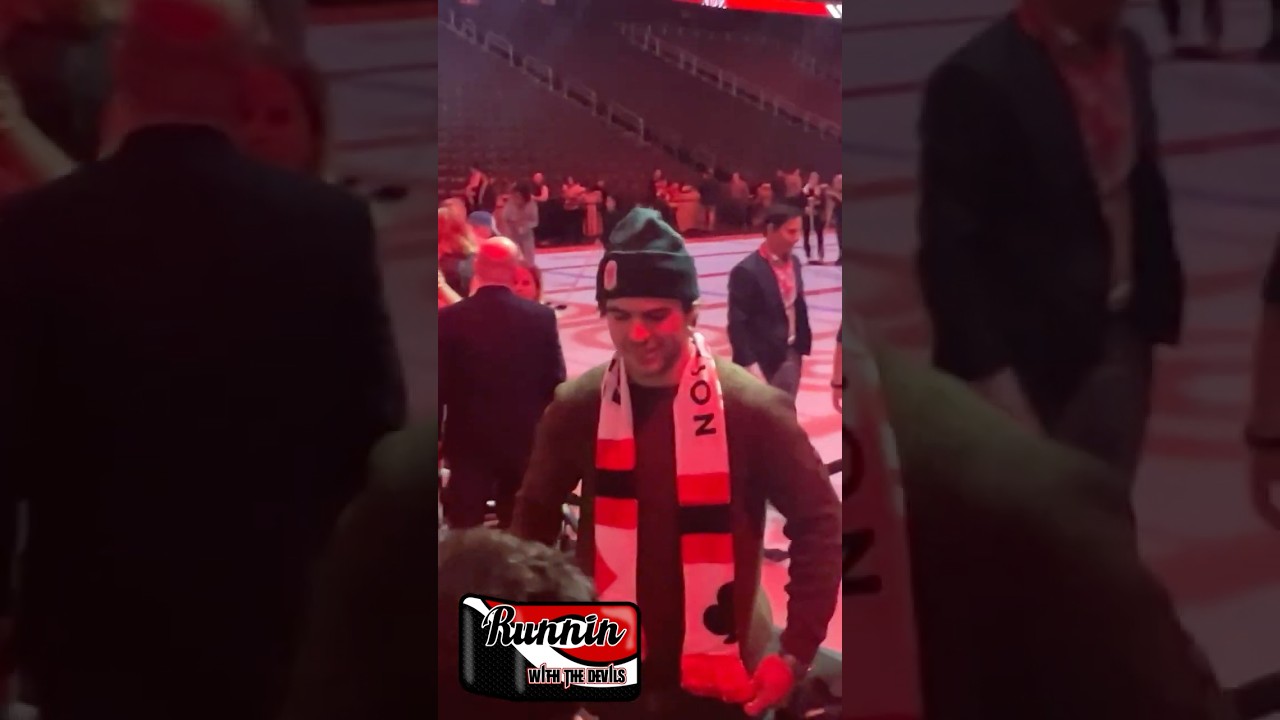 Nico Hischier Greets NJ Devils Fans #njdevils #nicohischier #shorts #short #shortsvideo