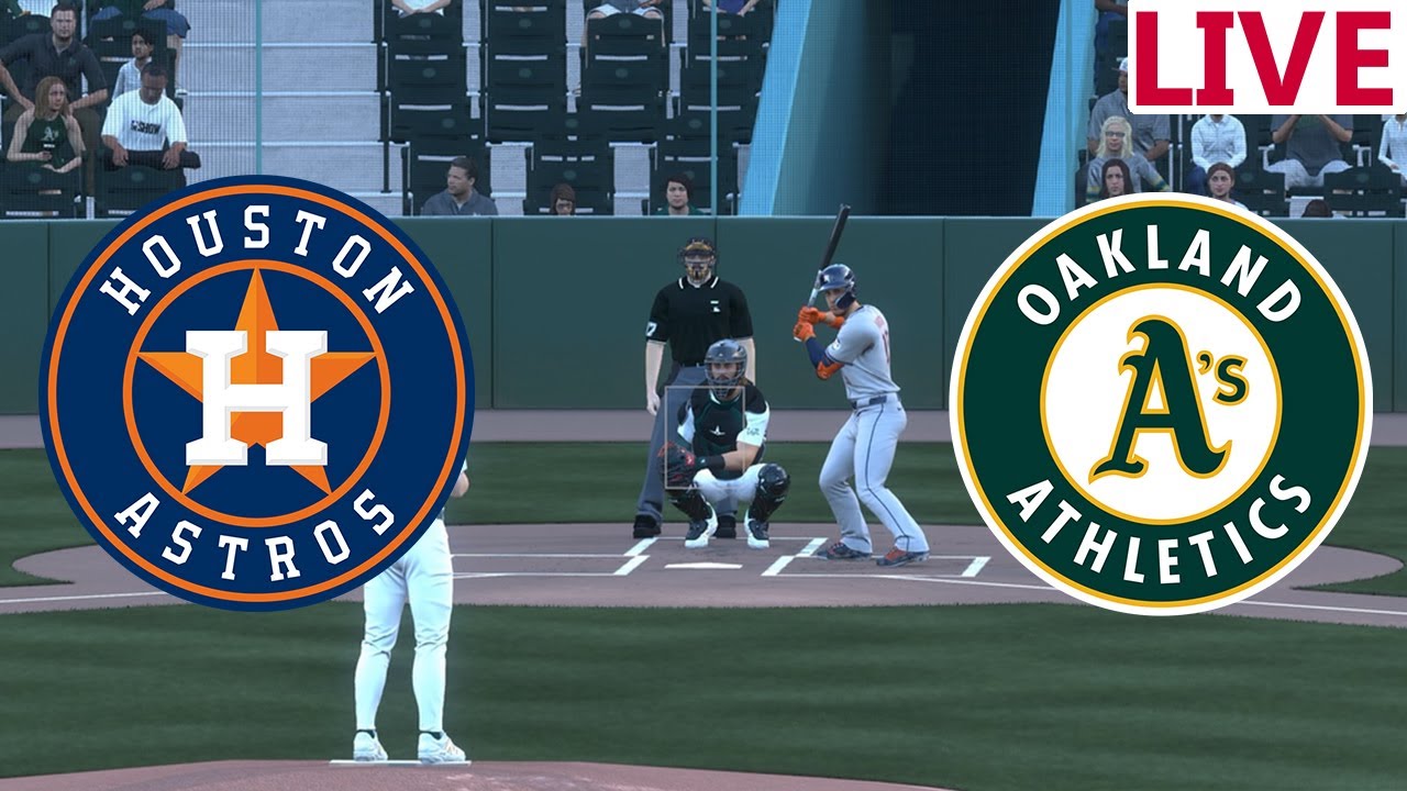 🔴LIVE 🔴Houston Astros VS Oakland Athletics  / June 18/ Baseball major League/MLB the show 25