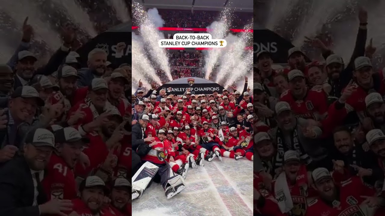 Florida Panthers Throw Up Deuces For Stanley Cup Team Photo ✌️