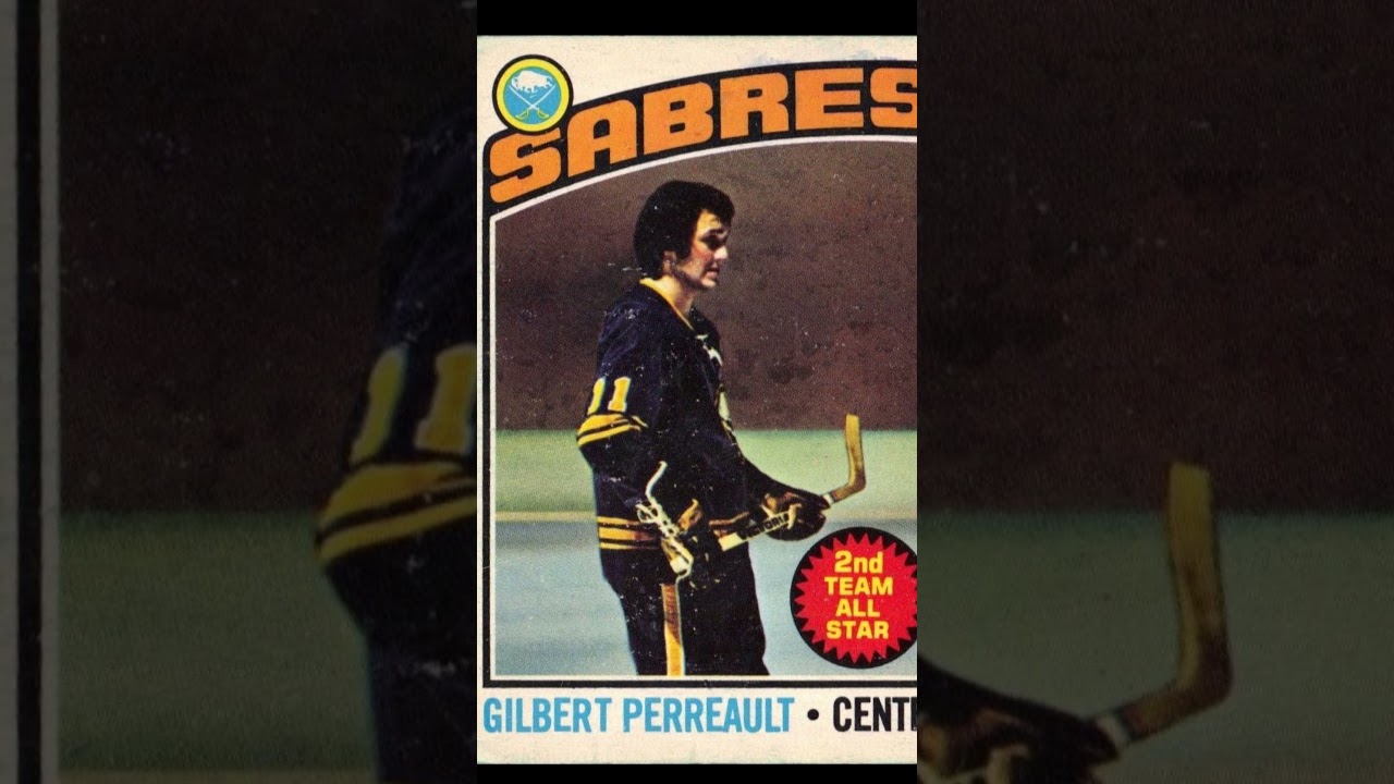Gilbert Perreault Buffalo Sabres 1976-77 O-Pee-Chee 180 NHL Hockey Card #sabres #hockeycards