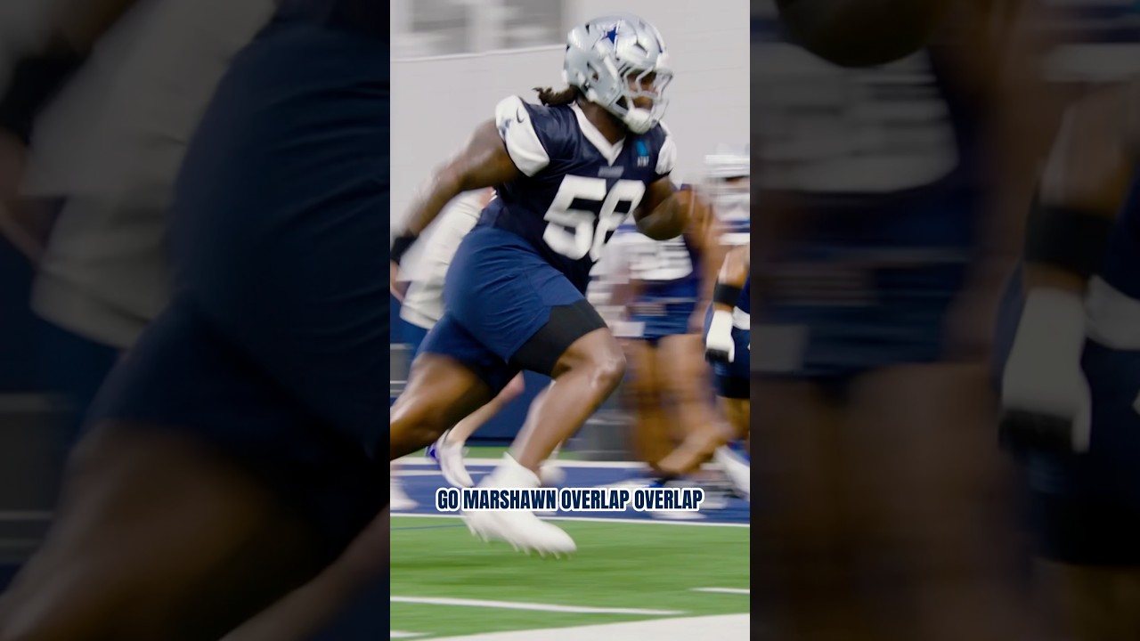 turn in’ it up in the trenches ♨️ Coach Whitecotton was #MicdUp at minicamp 🎙️ #DallasCowboys #NFL