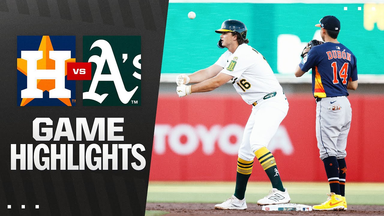 Astros vs. A's Game Highlights (6/18/25) | MLB Highlights