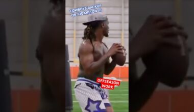 JOE MILTON III ✭ #COWBOYS BACKUP QB’s OFFSEASON #WORKOUT 🔥 Athletic Player With Cannon Arm! 👀 #NFL