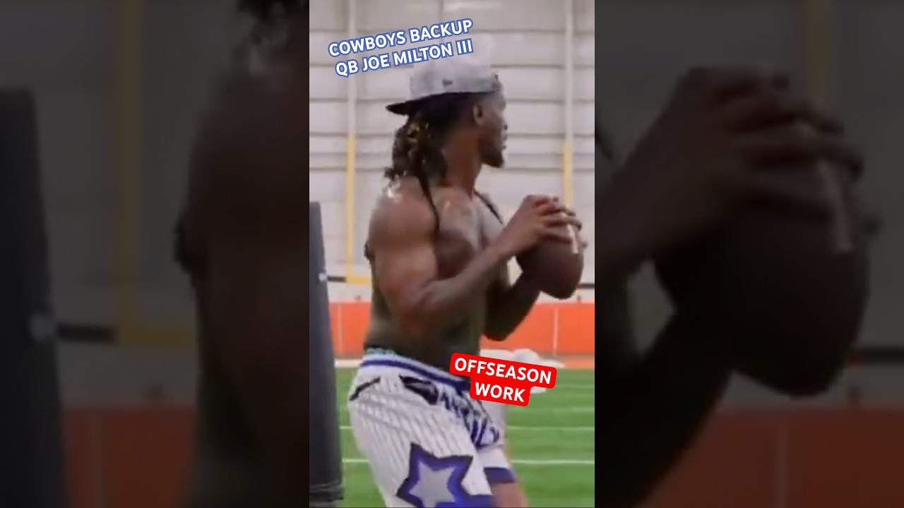 JOE MILTON III ✭ #COWBOYS BACKUP QB’s OFFSEASON #WORKOUT 🔥 Athletic Player With Cannon Arm! 👀 #NFL
