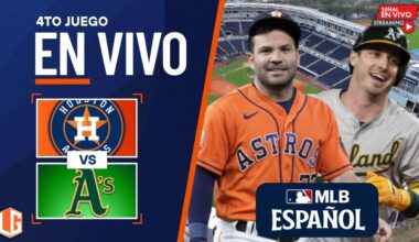 🔴 EN VIVO: Houston Astros Vs Oakland Athletics - MLB LIVE - JUEGO 4