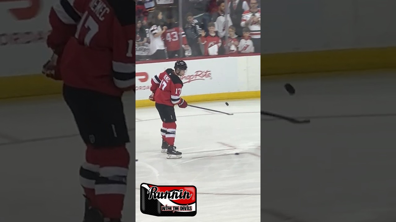 Simon Nemec NJ Devils Puck Tricks #njdevils #short #shorts #shortvideo #shortsvideo