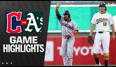 Guardians vs. A's Game Highlights (6/20/25) | MLB Highlights