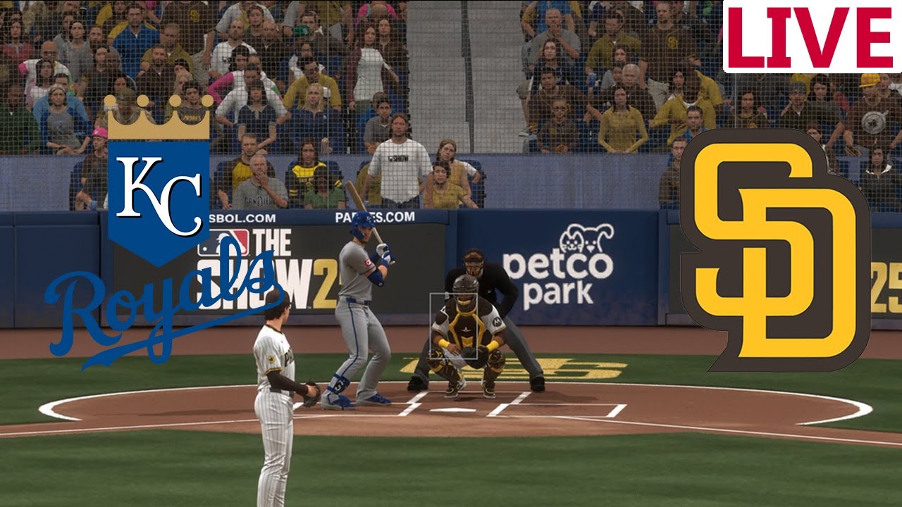 🔴LIVE🔴Kansas City Royals VS San Diego Padres/Mlb June 20/ Baseball Major League/  MLB The show 25