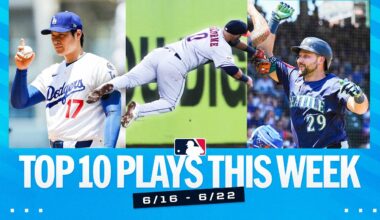 Top 10 Plays of the Week (Shohei's first Dodgers strikeout, Cal Raleigh sets a record & MORE!)
