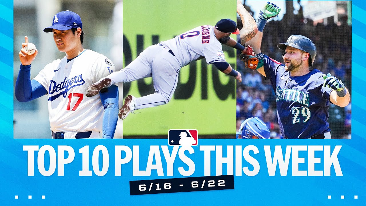 Top 10 Plays of the Week (Shohei's first Dodgers strikeout, Cal Raleigh sets a record & MORE!)