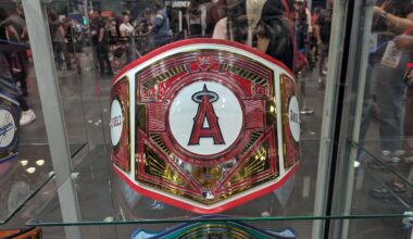 WWE belt at Fanatics Fest