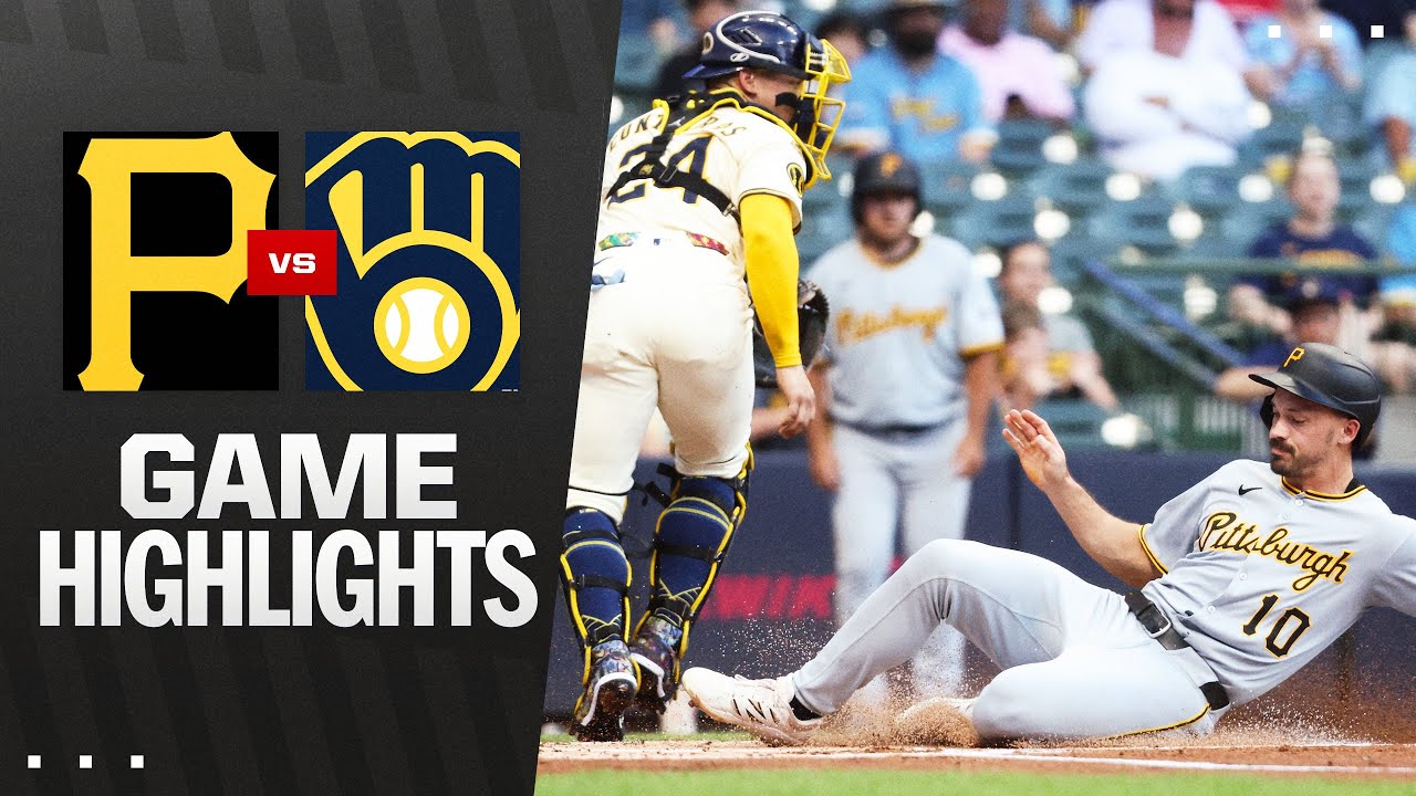 Pirates vs. Brewers Game Highlights (6/23/25) | MLB Highlights