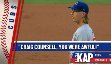 REKAP: ⚾️ Chicago Cubs 8-2 loss against St. Louis Cardinals. ‘Craig Counsell, you were awful!’
