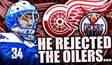 THE NEWEST RED WINGS GOALIE REVEALS WHY HE REJECTED THE EDMONTON OILERS… (Michal Postava)