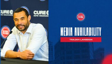 2025 Pre-Draft Press Availability | Trajan Langdon | Pistons TV