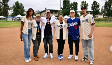 Kirsten Watson, Will Smith & Blake Snell at Los Angeles Dodgers Foundation City Connect showcase