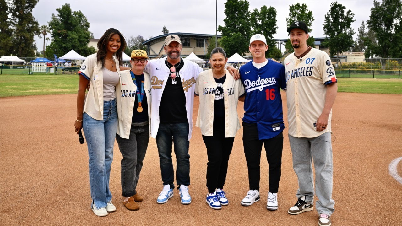 Kirsten Watson, Will Smith & Blake Snell at Los Angeles Dodgers Foundation City Connect showcase