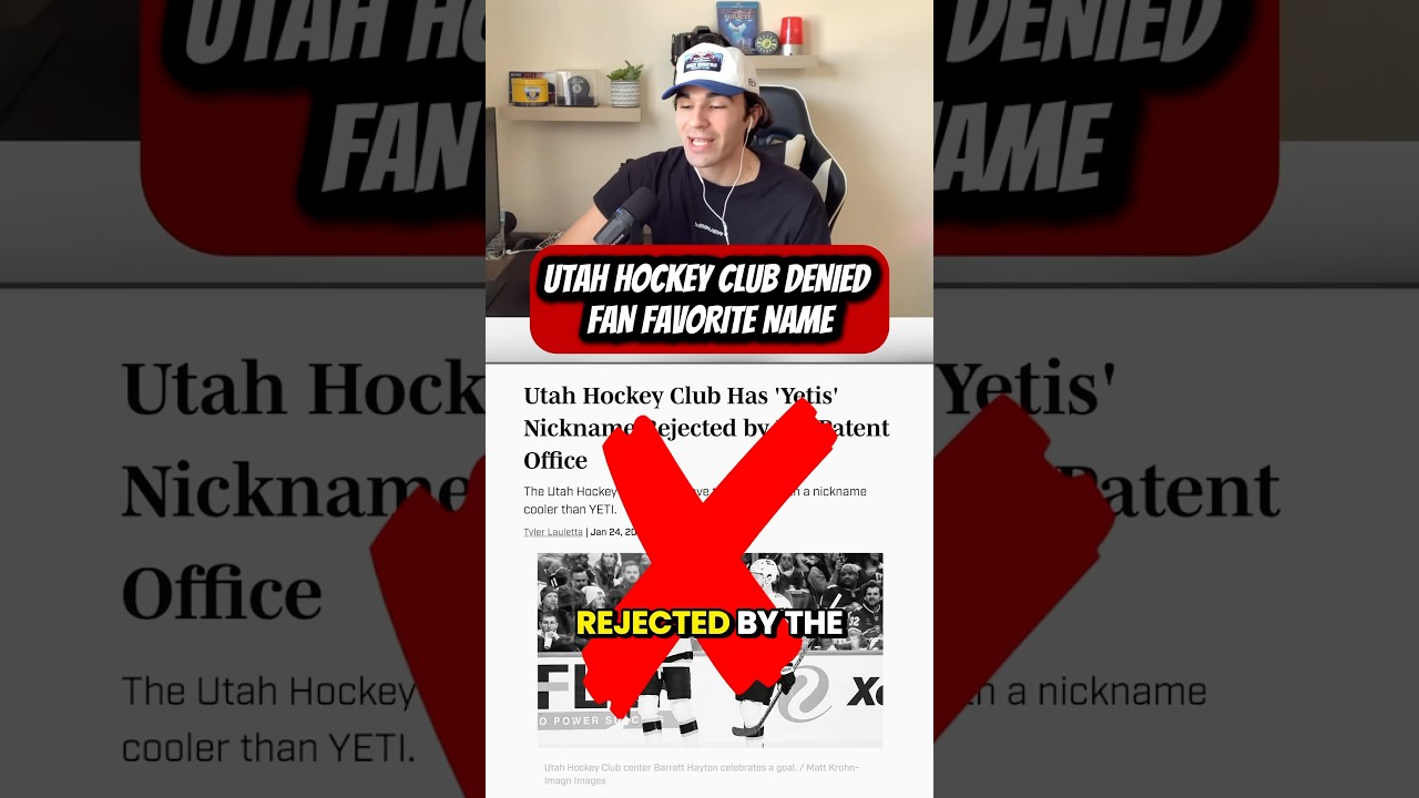 UTAH HOCKEY CLUB DENIED NEW NAME!🚨 #nhl #hockey #nhlhockey #icehockey #nhlshorts #nhl25 #shorts