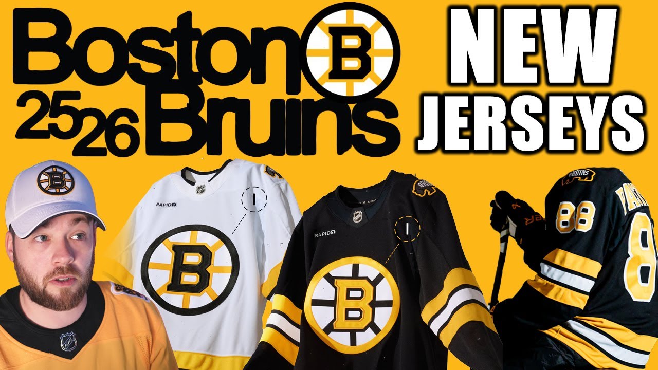 NHL Boston Bruins NEW Jerseys & Branding! RETRO!