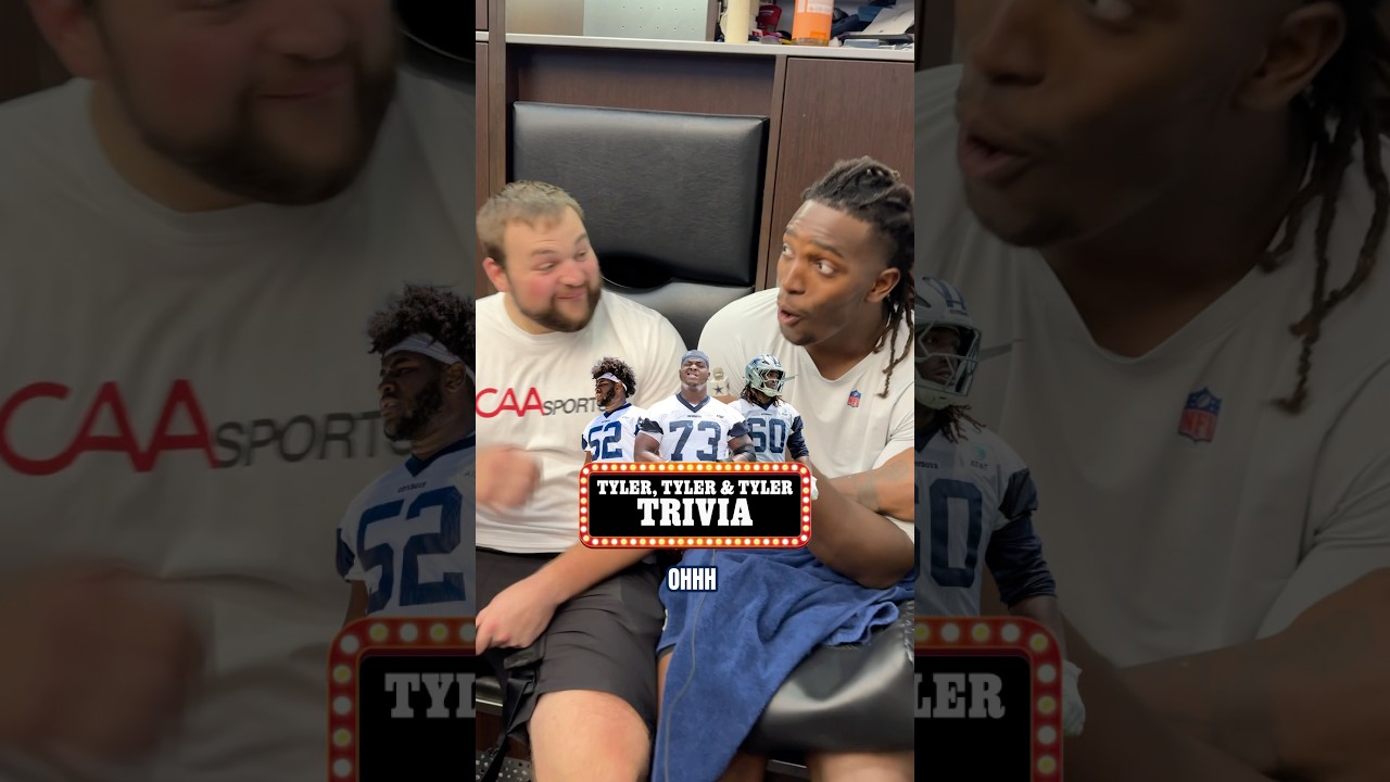 how well does the o-line know tyler trivia 🧐 #DallasCowboys #NFL #football #trivia