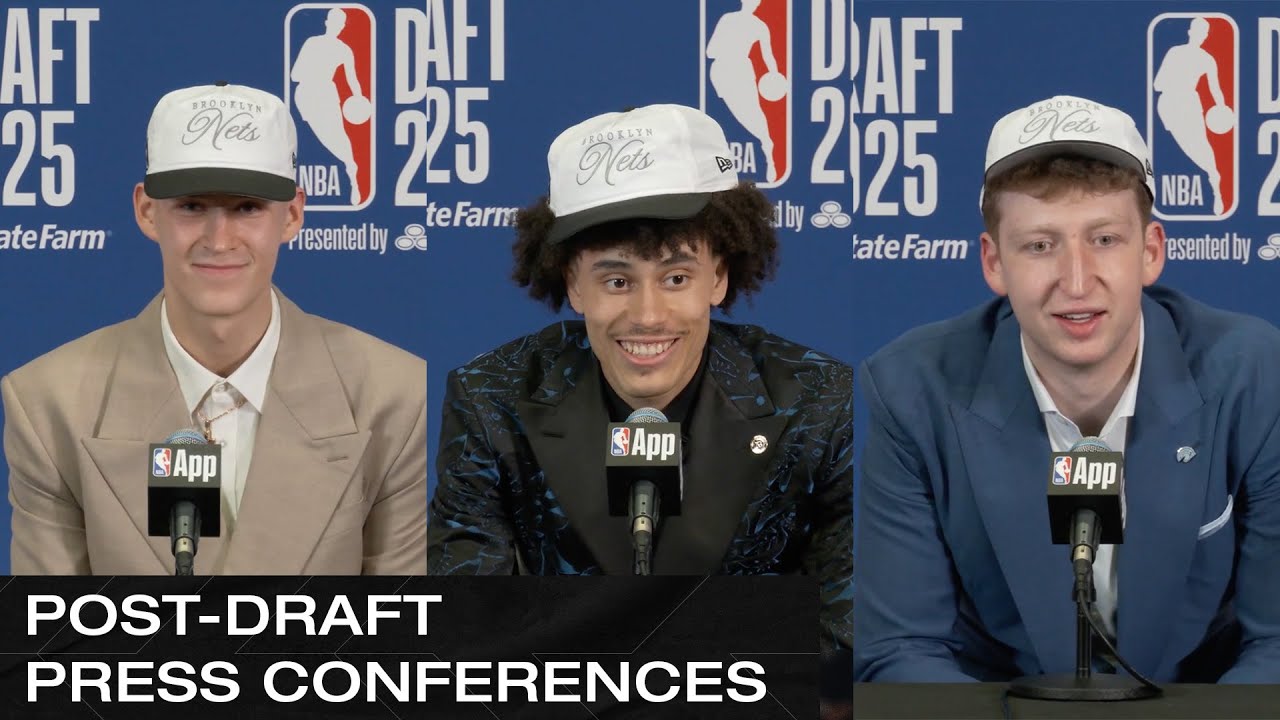Egor Demin, Nolan Traore & Danny Wolf Post-Draft Press Conferences | 2025 NBA Draft