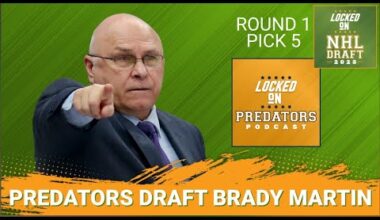 BREAKING: Nashville Predators and Barry Trotz Select Brady Martin 5th Overall, CONTROVERSIAL Pick?