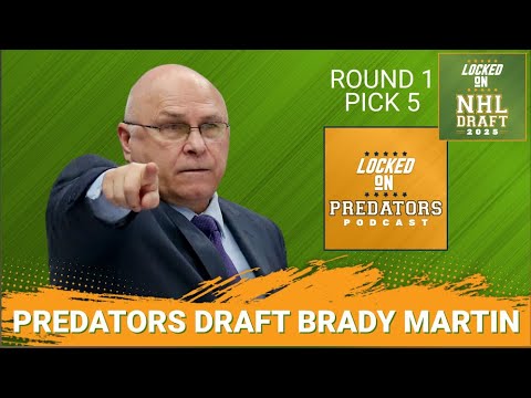 BREAKING: Nashville Predators and Barry Trotz Select Brady Martin 5th Overall, CONTROVERSIAL Pick?