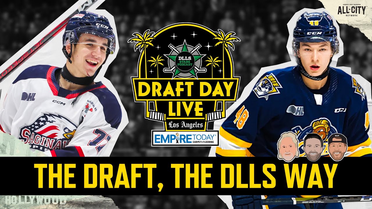 Dallas Stars Offseason Is Underway -  NHL Draft Day Live: Round 1 | DLLS Stars Podcast