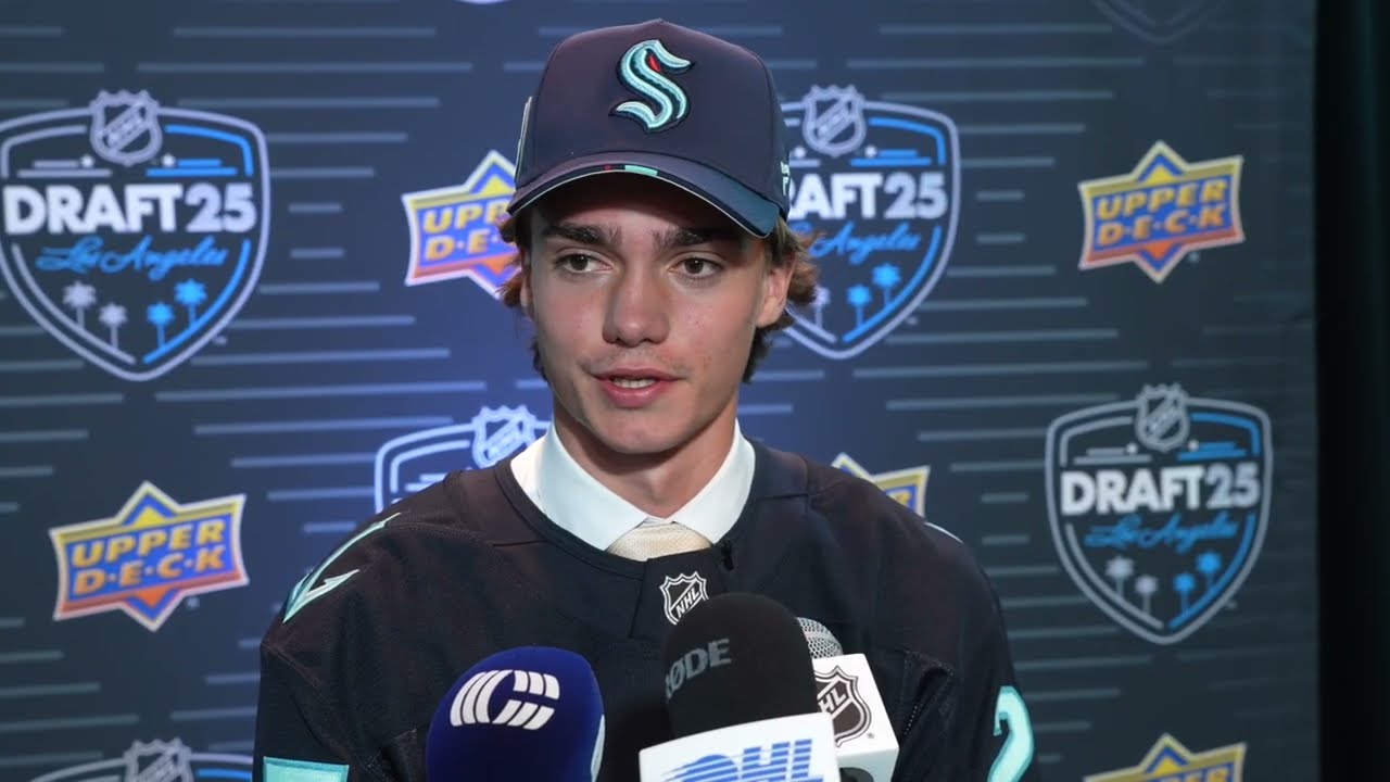 2025 NHL Draft Media Availability - Jake O'Brien (8th Overall, Seattle Kraken)