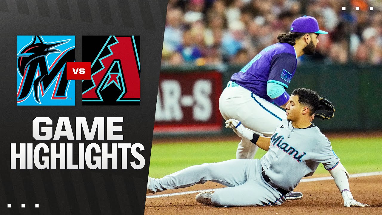 Marlins vs. D-backs Game Highlights (6/27/25) | MLB Highlights