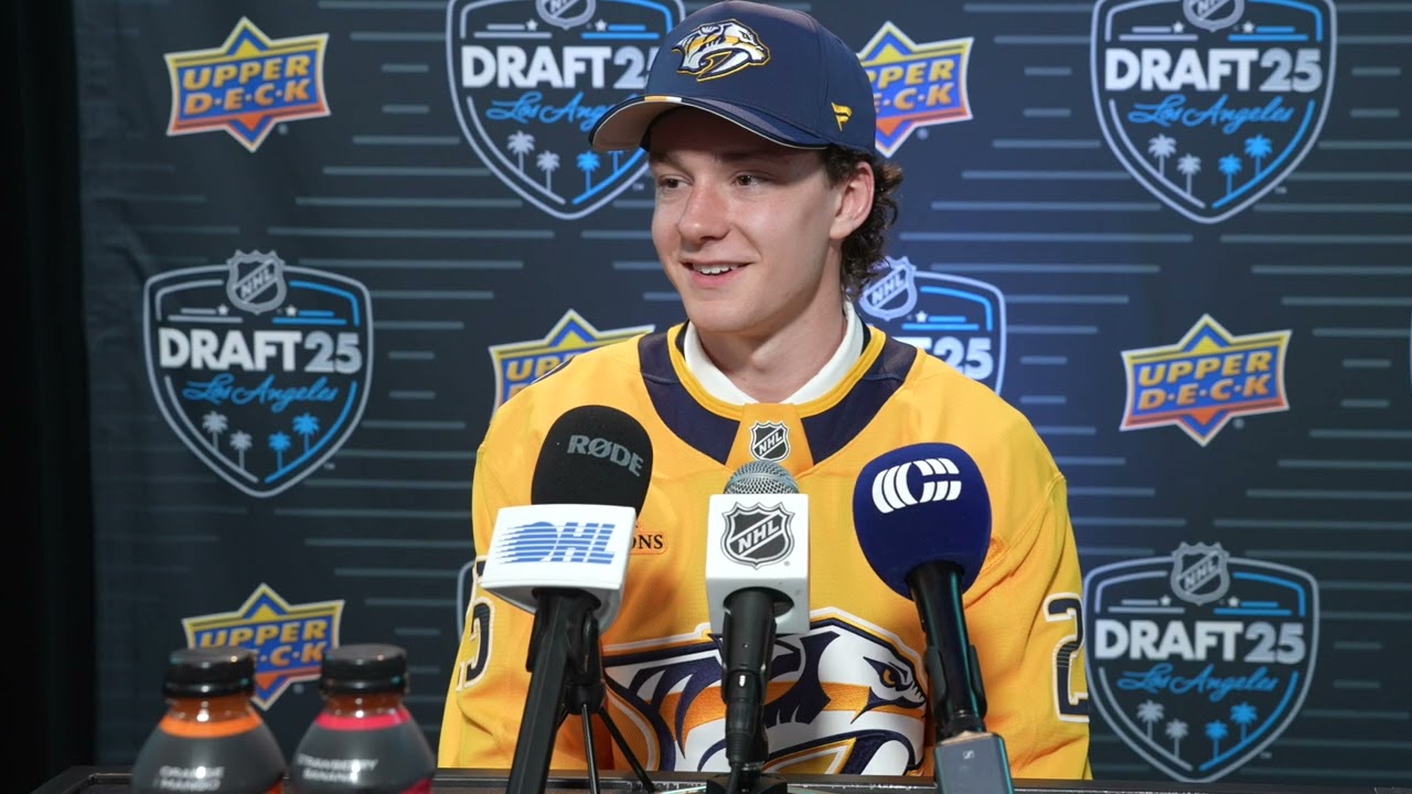 2025 NHL Draft Media Availability - Cameron Reid (23rd Overall, Nashville Predators)